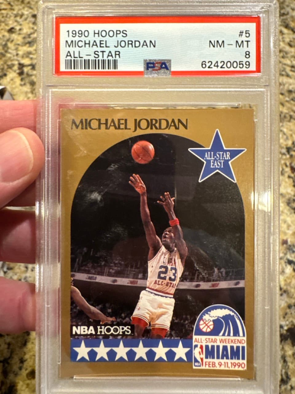 1990 NBA Hoops Michael Jordan All-Star Card